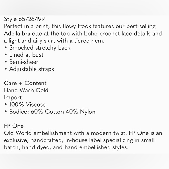 NWT Free People Adella Printed Mini Slip Dress - M & L - Picture 4 of 5